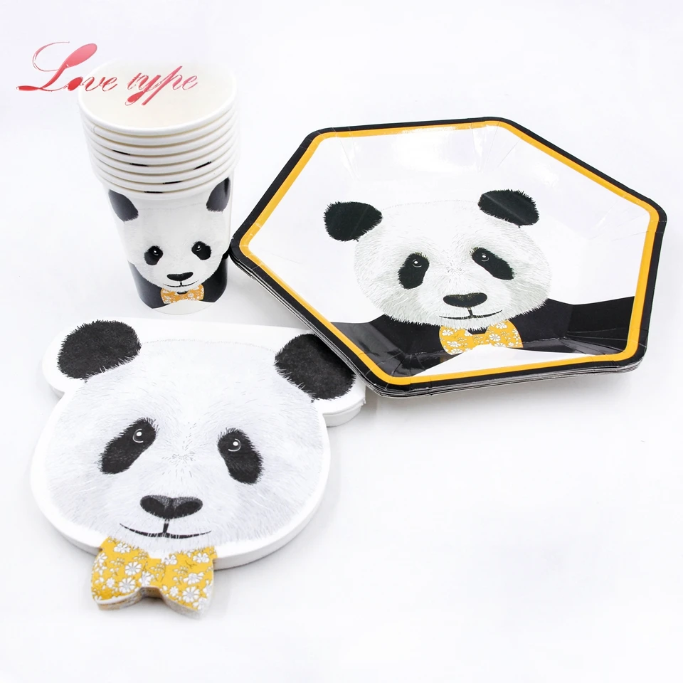 Фото Cute Panda Series Disposable Tableware Cartoon Animal Cup Plate Napkin Party Supplies Wedding Birthday Pool DIY Decoration Дом и сад Cute Panda Series Disposable Tableware Cartoon Animal Cup Plate Napkin Party Supplies Wedding Birthday Pool DIY Decoration Дом и сад