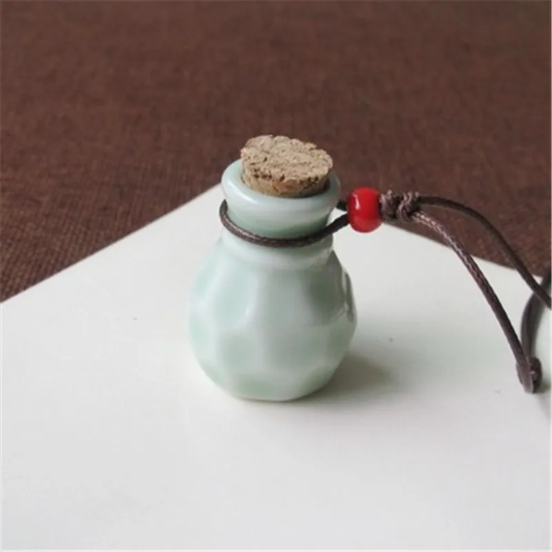 Brokenstone HOT Ceramic lovely Perfume Essence oil bottle Pendant Necklace for women jewelry trendy | Украшения и аксессуары