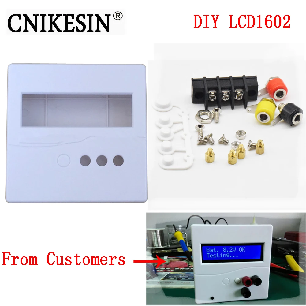 Cnikesin DIY LCD1602 Транзистор тестер Liquid Crystal Экран электронных Пластик основа шасси