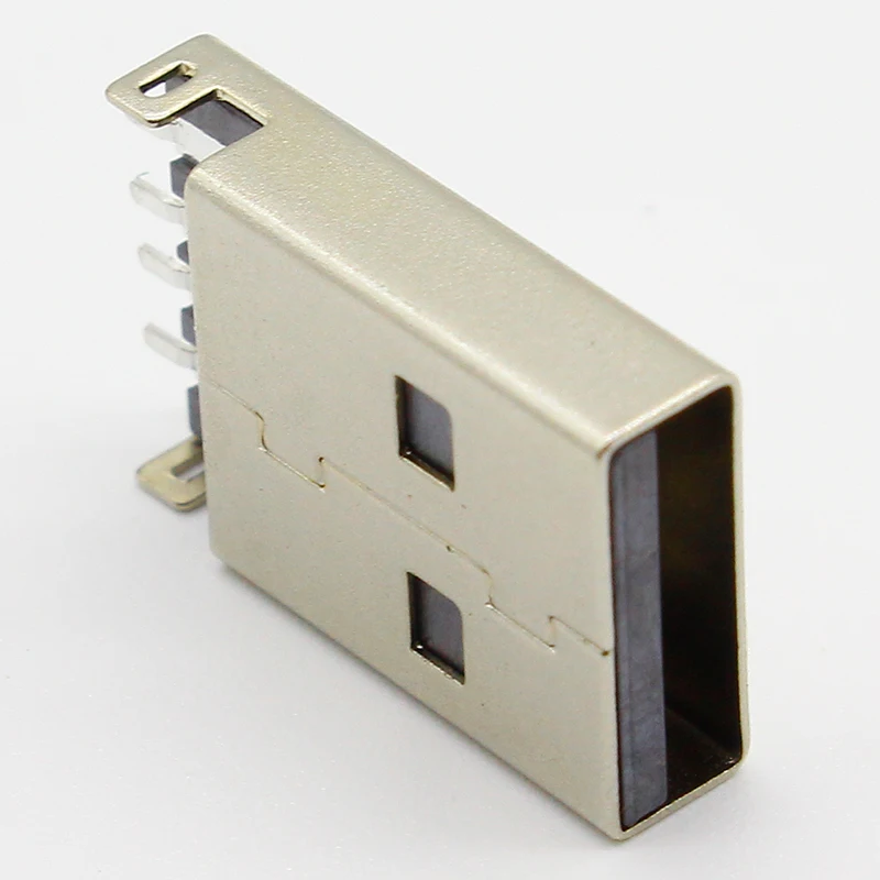 10 шт./лот USB 2 0 4Pin Тип штекер SMT разъем Черный G49 для передачи данных зарядки
