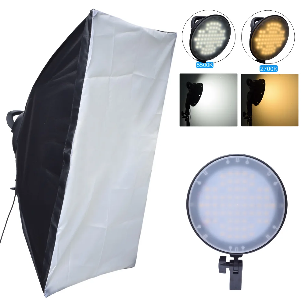 Fotoconic 45W 2700K 5500K 126 светодиодный Диммируемый студийный фото Светильник w/50x70 см