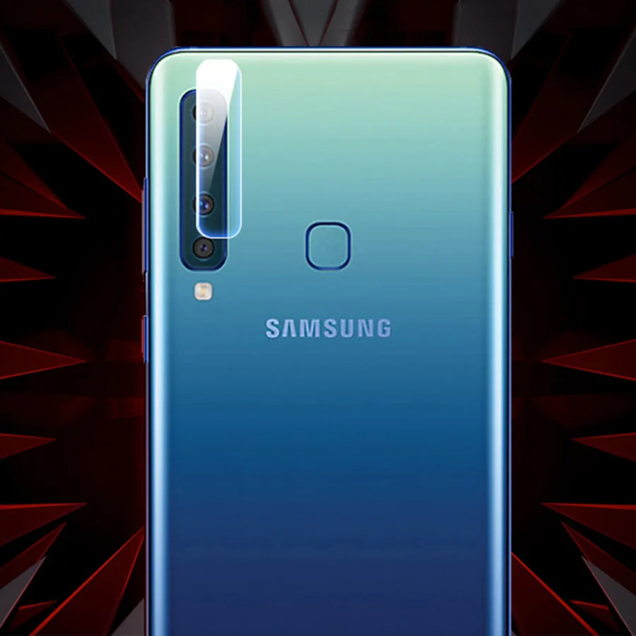 2.5D Защитная пленка для объектива камеры Samsung Galaxy A7 A9 2018 закаленное стекло задняя