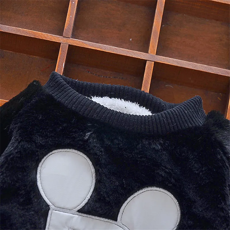 BibiCola baby boys winter sweater newborn casual thick warm for bebe toddler fleecevelvet tops clothes |