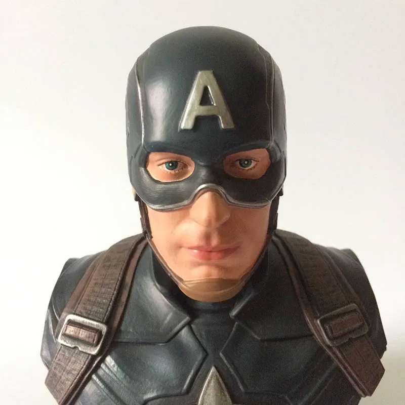 18 см Капитан Америка бюст с героем фильма Мстители: завершающей Steven Rogers статуя GK