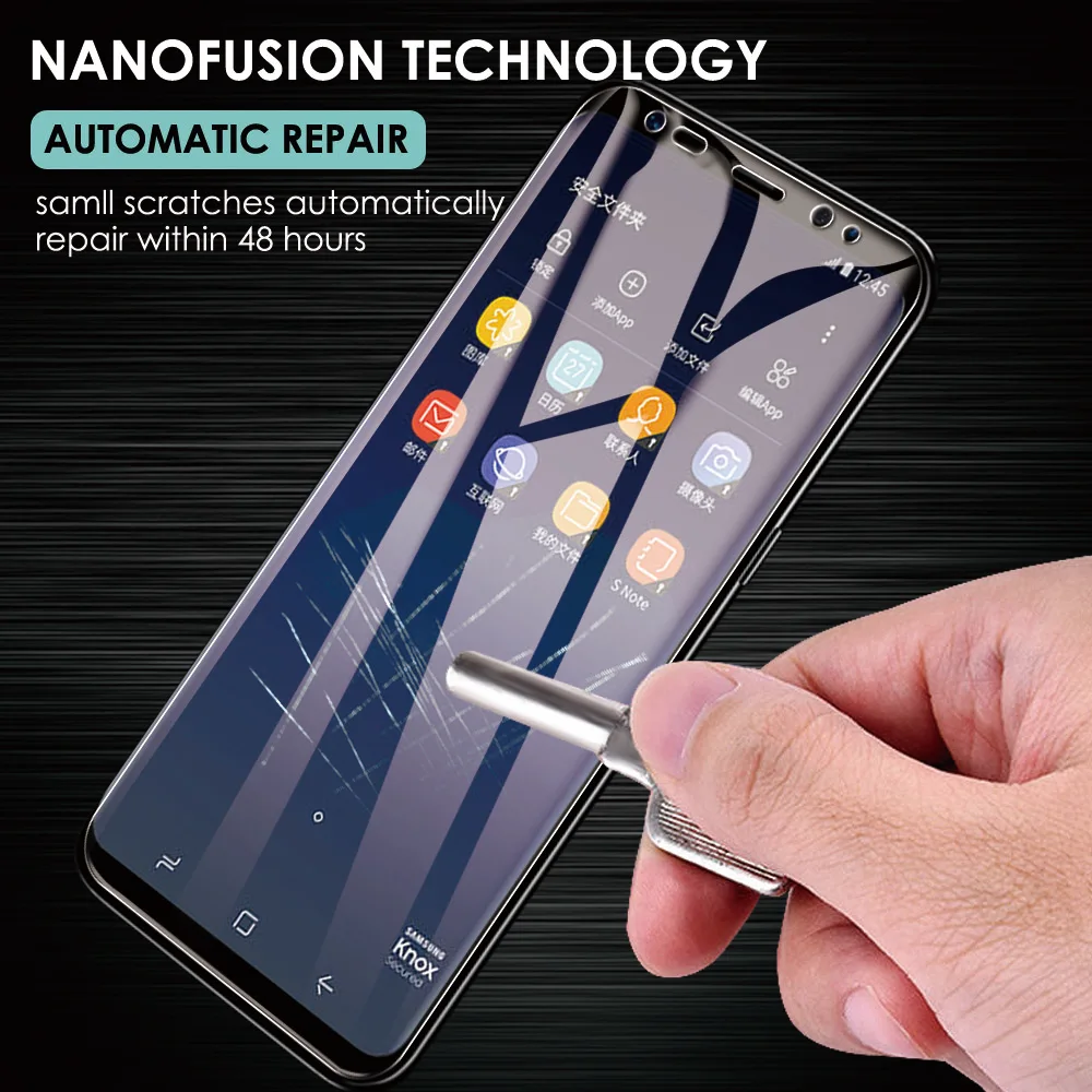 Sundatom гидрогель пленка Экран протектор для Samsung Galaxy S8 S9 плюс S7 Edge Note 8 полное