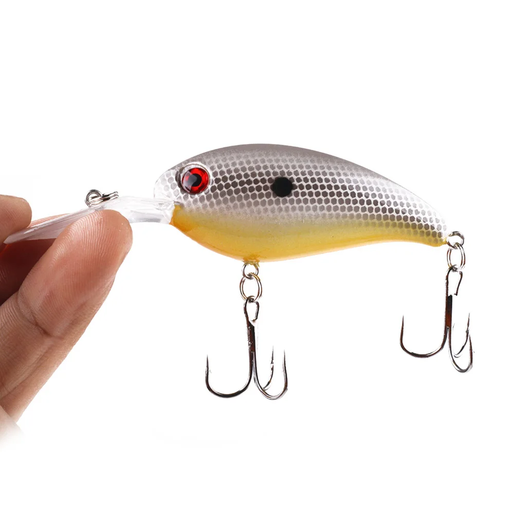 

HENGJIA 1PC Crankbait Topwater Hard Bass Fishing Wobblers Pesca 10CM 15.2G Diving 0.5-2M Fishing Tackle