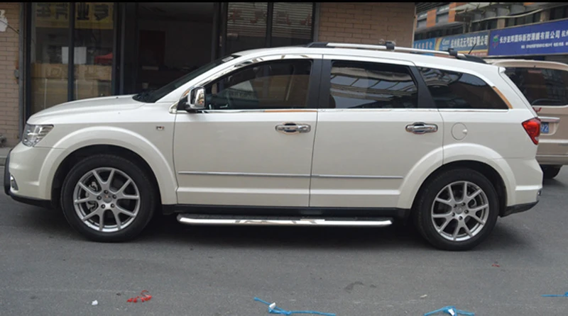 Для Dodge Journey JC / Fiat Freemont 2009 2020 нержавеющая Боковая дверь полный порог рамка