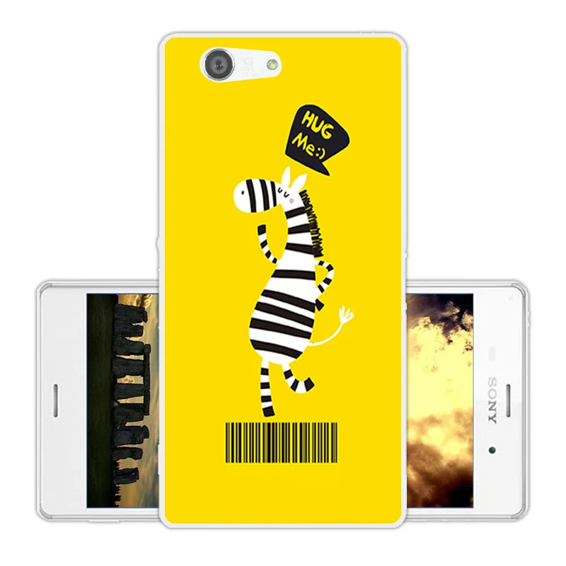 Case for Sony Xperia Z3 Compact / mini Phone Cases Soft TPU Square Back Cover MINI Ultrathin Silicone Fundas |