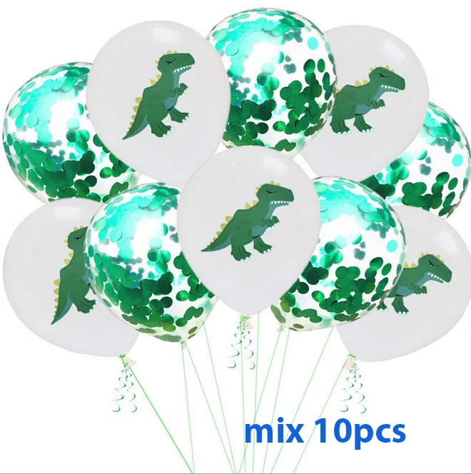 mix 10pcs 20 шт воздушные шарики из латекса с животными Тигр Зебра собака для вечеринки в стиле сафари джунгли вечерние шарики для День Рождения вечерние Декор Дети День рождения Globos - Цвет: mix 10pcs