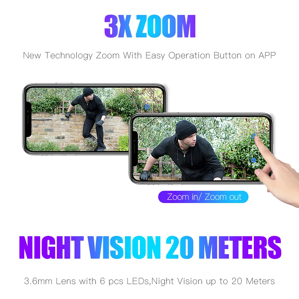 Wanscam K22 1080P WiFi IP камера наружная P2P Беспроводная сеть видеонаблюдения 2.0MP IR