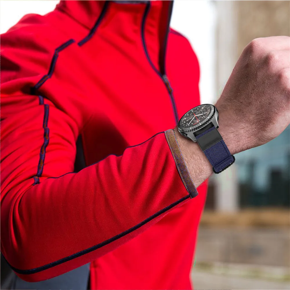 Ремешок из натуральной холщовой кожи для Samsung Gear S3 ремешок часов Frontier Classic galaxy watch