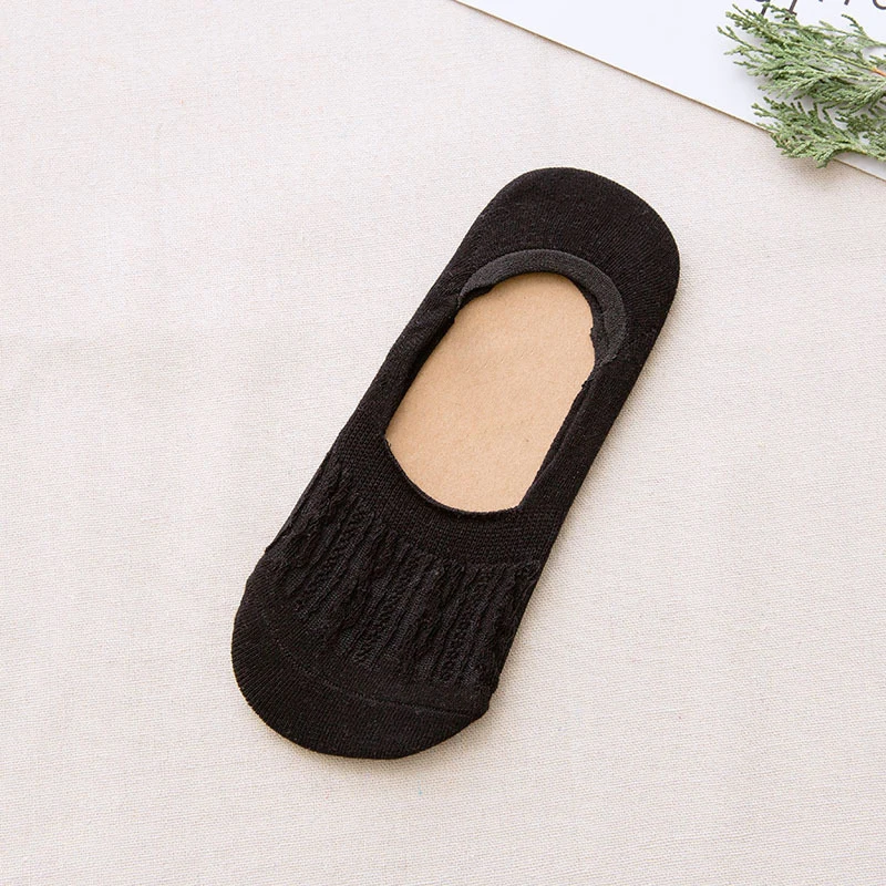 Новые женские носки теплые Удобные однотонные невидимые носки женские короткие носки-тапочки осенние тонкие нескользящие носки-башмачки 6A0917