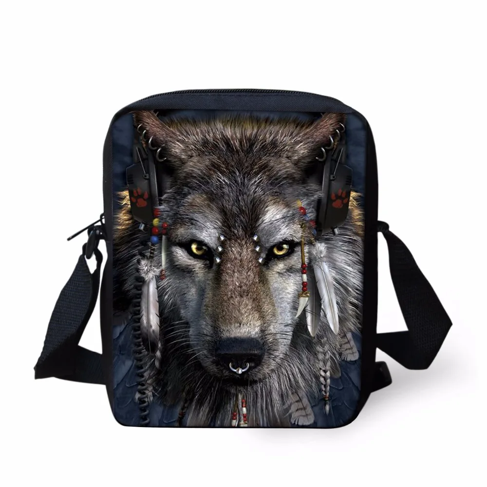 FORUDESIGNS/3 шт./компл. для маленьких детей, мальчиков Back To School сумки 3D волк узор Детский рюкзак для девочек-подростков Прохладный школьный
