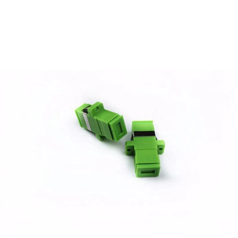 free shipping sc apc adapter connector simplex sm single mode plastic fiber optic adapter free global shipping