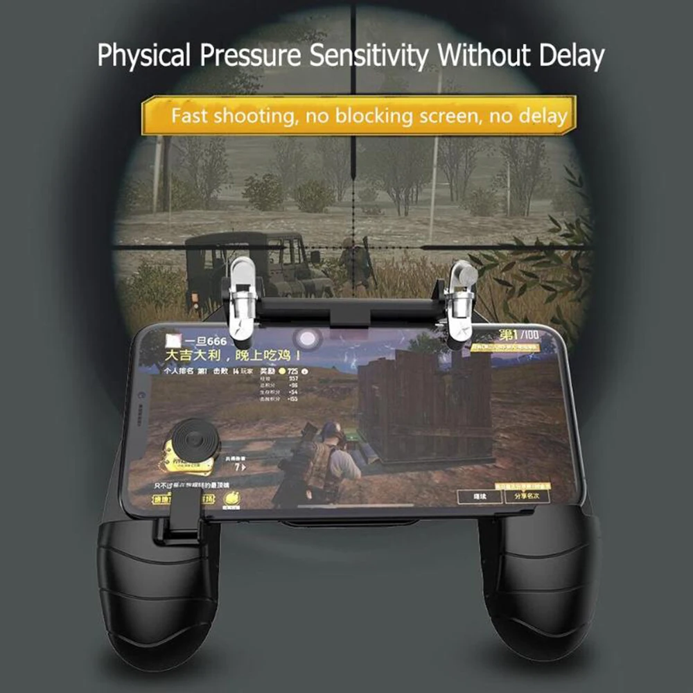 L1R1 аксессуары для стрельбы по огню рукоятка смартфона беспроводной геймпад