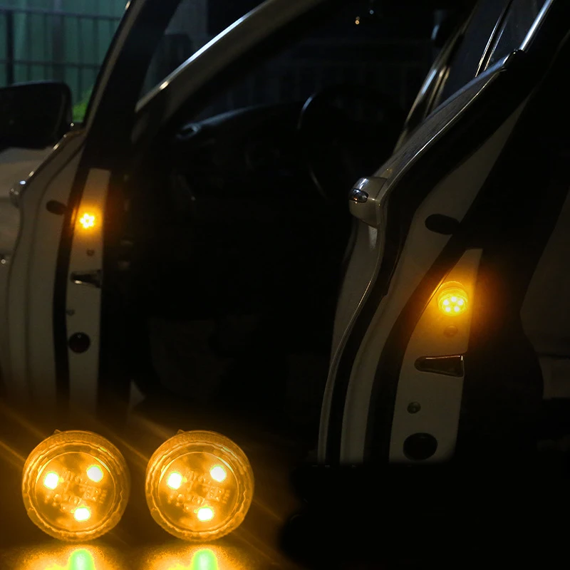 2 шт. магнитный двери автомобиля светодиодный открытие Предупреждение лампы