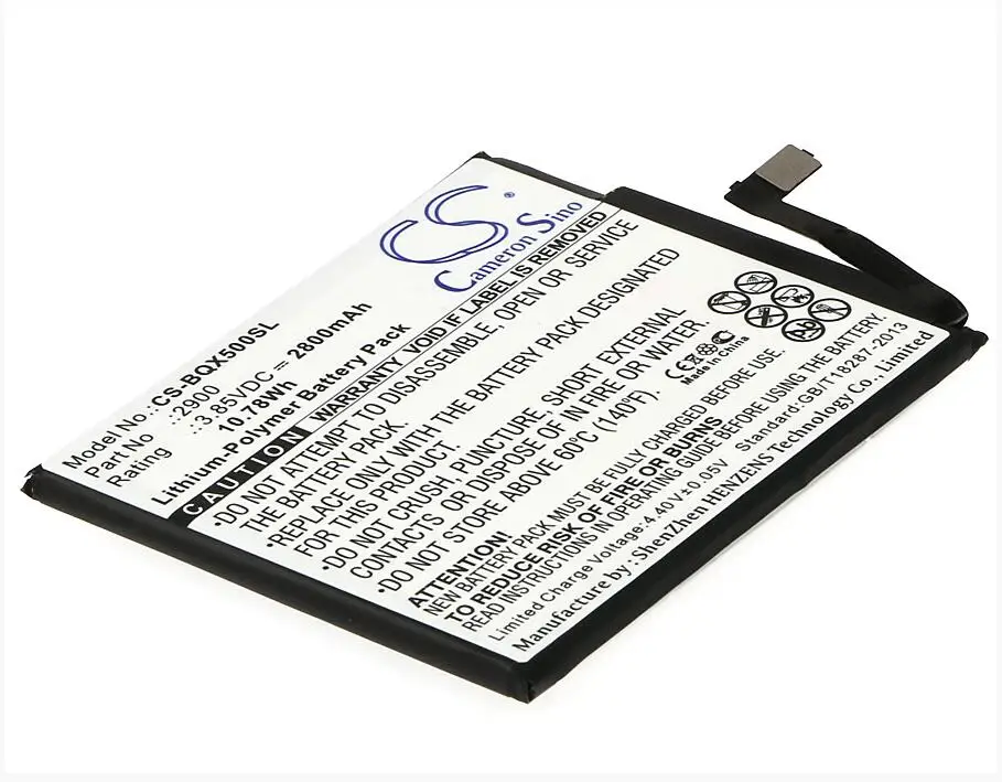 Cameron Sino 2800mAh battery for BQ Aquaris X5 Cyanogen Edition 2900 Mobile SmartPhone Battery | Мобильные телефоны и