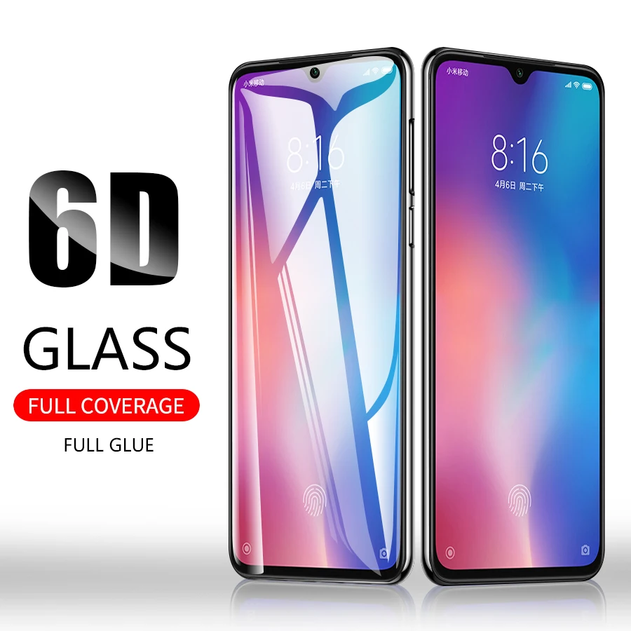 CHYI полное клеевое покрытие стекло для xiaomi mi9 se защита экрана закаленное 6D 9