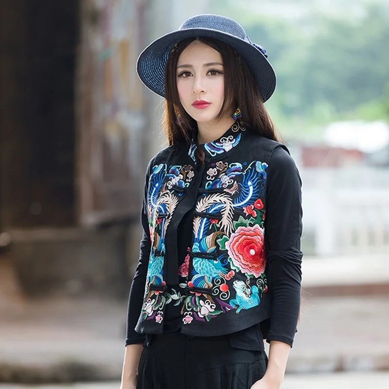 Традиционная китайская блузка рубашка топы для женщин воротник-стойка Восточная