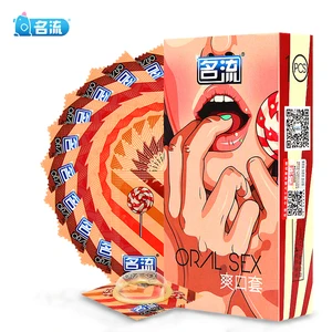 Презервативы Mingliu для орального секса, латексные презервативы с вишневым вкусом, манжета для пениса, защита от орального секса, секс-игрушки для мужчин, 10 шт.лот