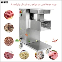 xeoleo meat slicer commercial meat cutter stainless steel meat slicing machine meat shreddeddiced machine 110220380v 800kgh