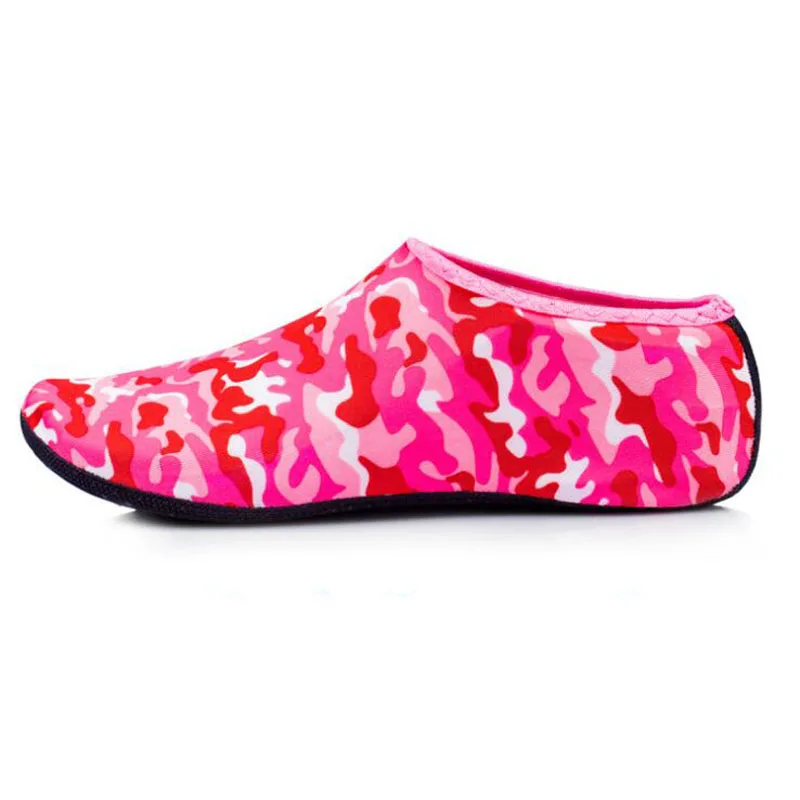 Camouflage Red Камуфляжные спортивные носки тапочки нейлоновые дышащие противоскользящие Подводные охотничьи плавники для серфинга дайвинга нескользящая обувь - Цвет: Camouflage Red