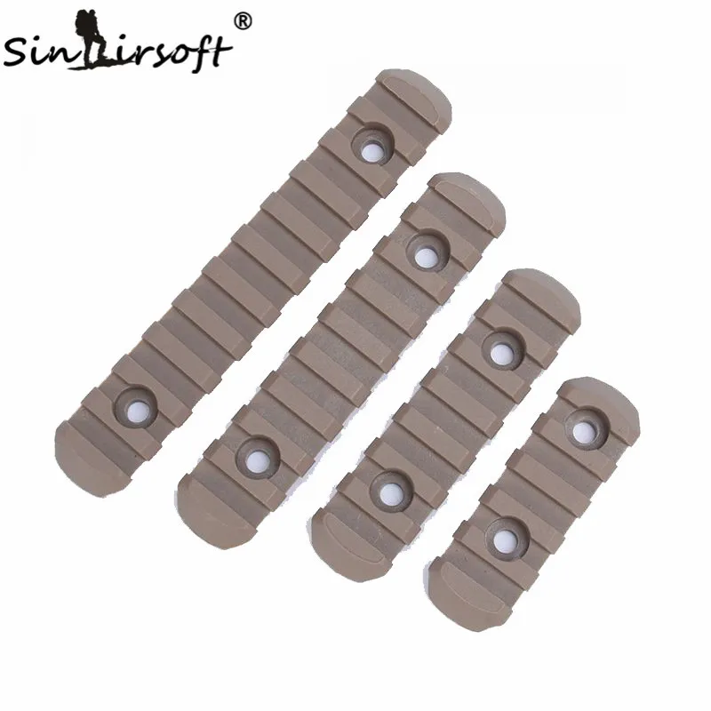 Элемент 4 шт. тактический страйкбол полимерный Пикатинни рельс для MOE Handguard лазерный прицел охотничий Пистолет Аксессуары