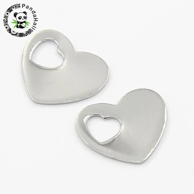 День Святого Валентина идея для него 304 нержавеющая сталь ярлык штамповки цвет