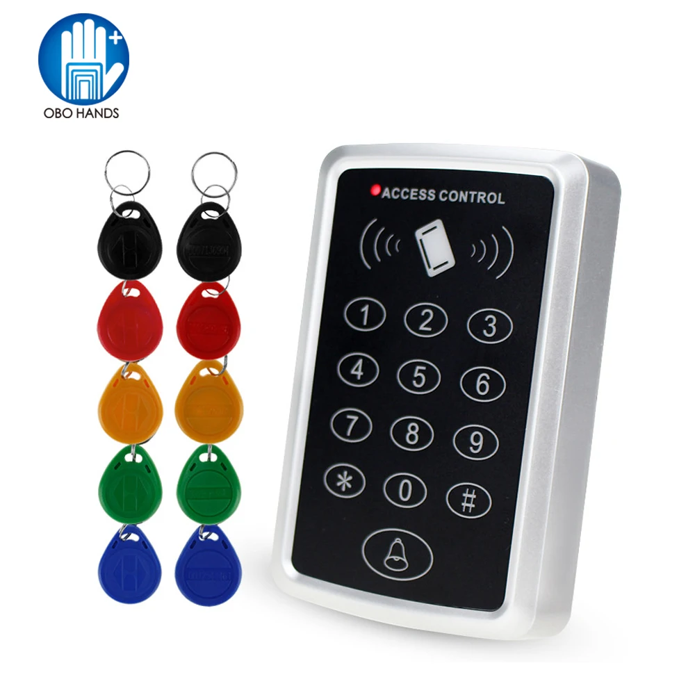 125 кГц Rfid автономная клавиатура контроля доступа EM кард-ридер с 10 брелками дверной замок без ключа для системы безопасности входа