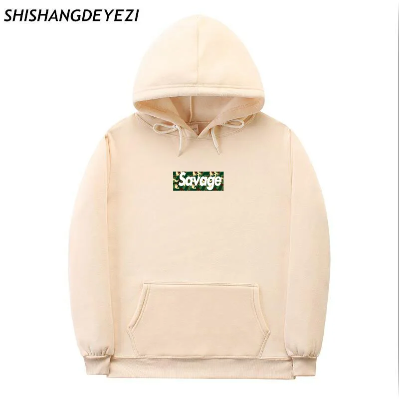 2018 новый камуфляж печати Savage Толстовки хип-хоп Street Wear кофты скейтборд Для