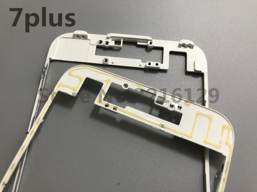 

50pcs/lot hot glue Black/White Front Bezel for iPhone 7plus 5.5inch LCD Middle Frame Housing Parts Chrome Screen Holde