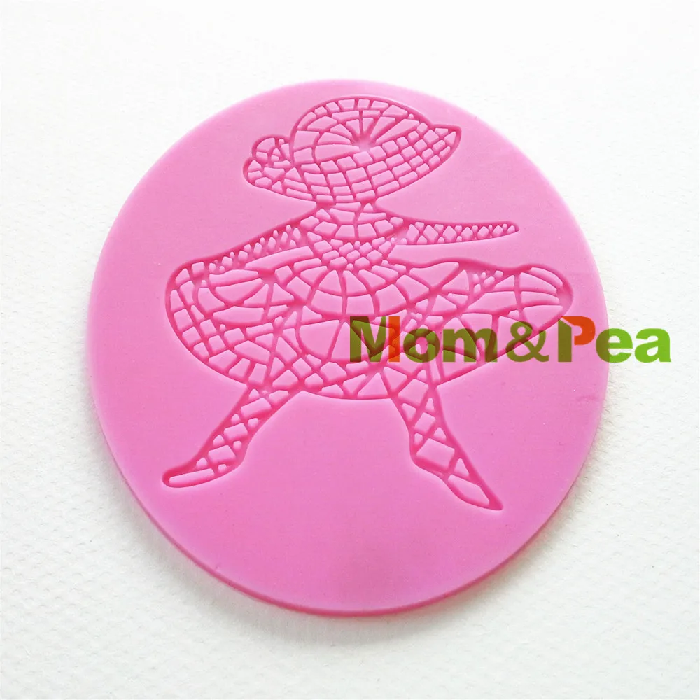 Силиконовая кружевная форма Mom & Pea GX120 бесплатная доставка украшение для торта