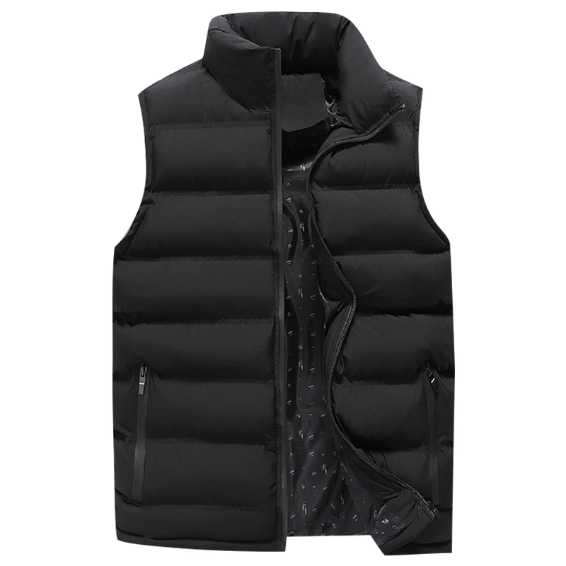 Жилет для мужчин новый 2019 осень зима теплая куртка без рукавов жилет Высокое
