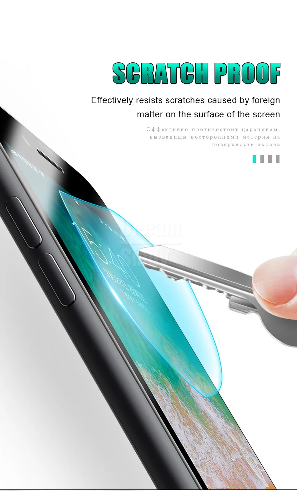 20D Защитная стеклянная пленка для айфон IPhone 8 7 6 6s Plus закаленное стекло для IPhone 6 6s 7 8 Plus Защитная стеклянная крышка