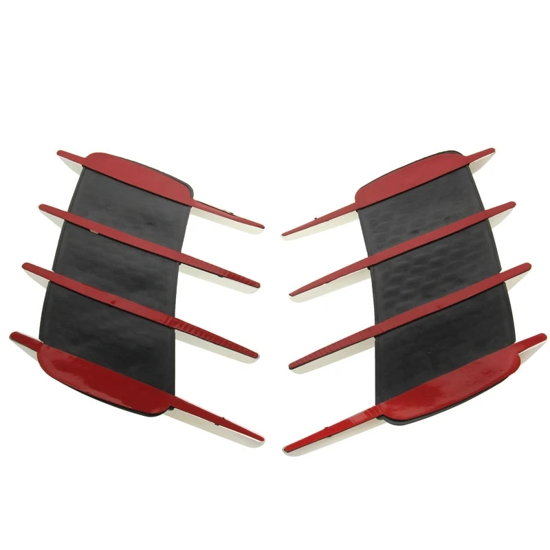 2 шт. diy Автомобильная наклейка капот сторона акульи жабры моделирование