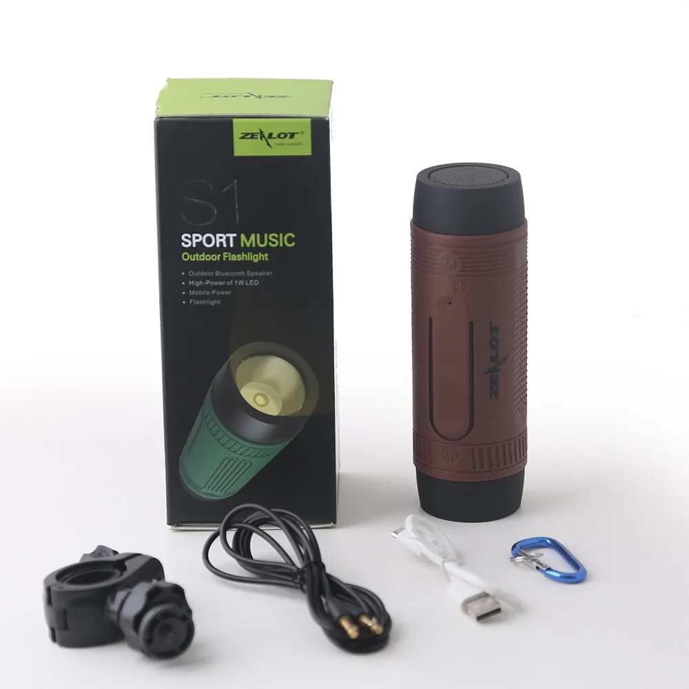 Zealot S1 Bluetooth колонка велосипедная портативный сабвуфер бас водонепроницаемые