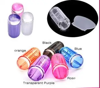 8 цветов 20 шт/набор прозрачные силиконовые формочки для ногтей - Цена: 1289.28