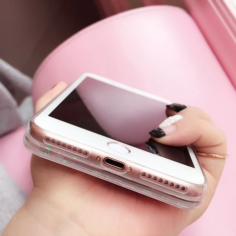 Kerzzil Bling Блеск динамический Башня Чехол для iPhone X 10 потока жидкости блестки 7 8 6 6s