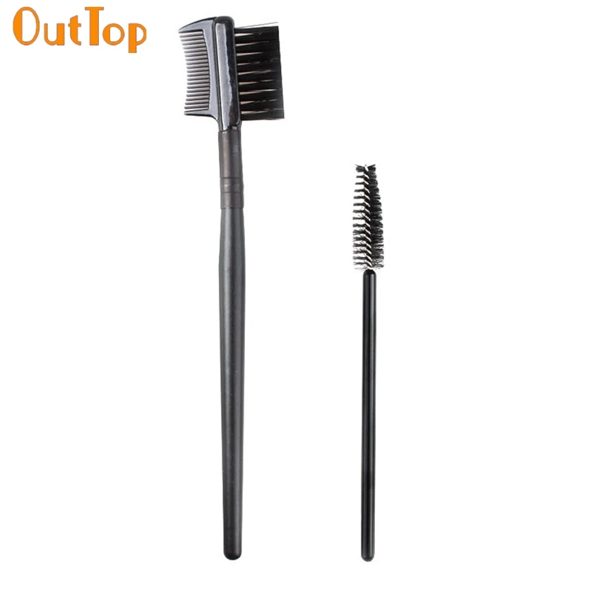 OutTop ColorWomen 1 шт. щетка для ресниц с одной головкой + двойная бровей Набор