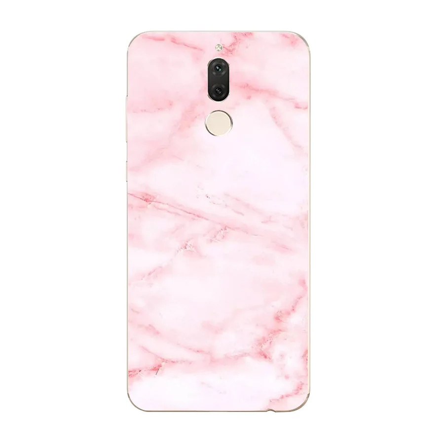 Силиконовый чехол для Huawei P20 P9 P10 Mate 10 Lite с мультяшным цветком телефона мраморным