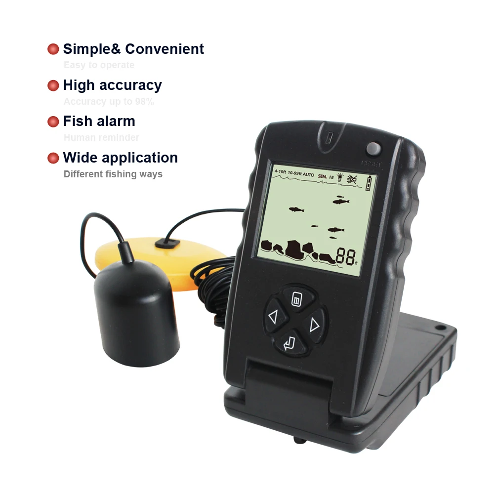 LUCKY 100FT проводной эхолот для эхолота монитор детектор портативный гидролокатор