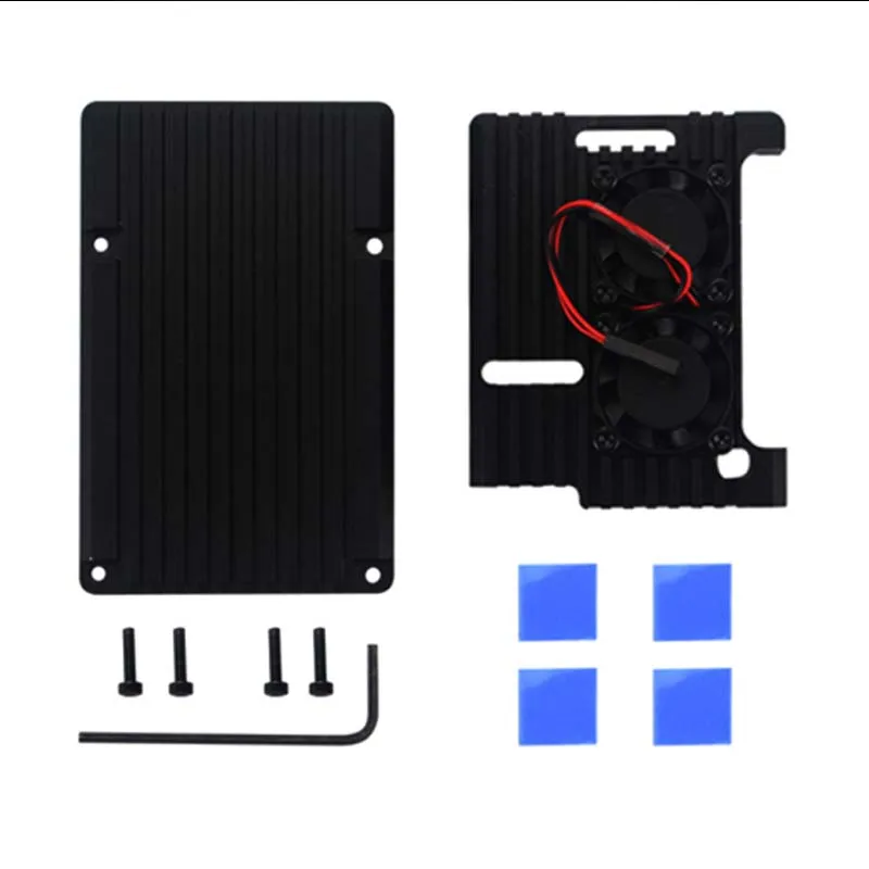 Корпус для Raspberry Pi из обычного алюминиевого сплава охлаждающая оболочка золотого