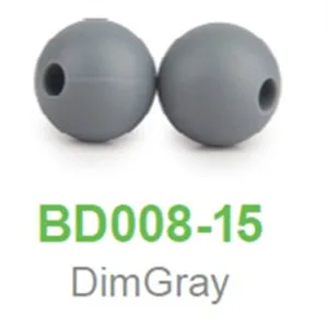 Dim Grey Chengkai 50 шт. силиконовые бусины 12 мм Экологичное Сенсорное ожерелье-прорезыватель пищевого класса Мама Кормящих DIY Ювелирные изделия Детские трофеи - Цвет: Dim Grey