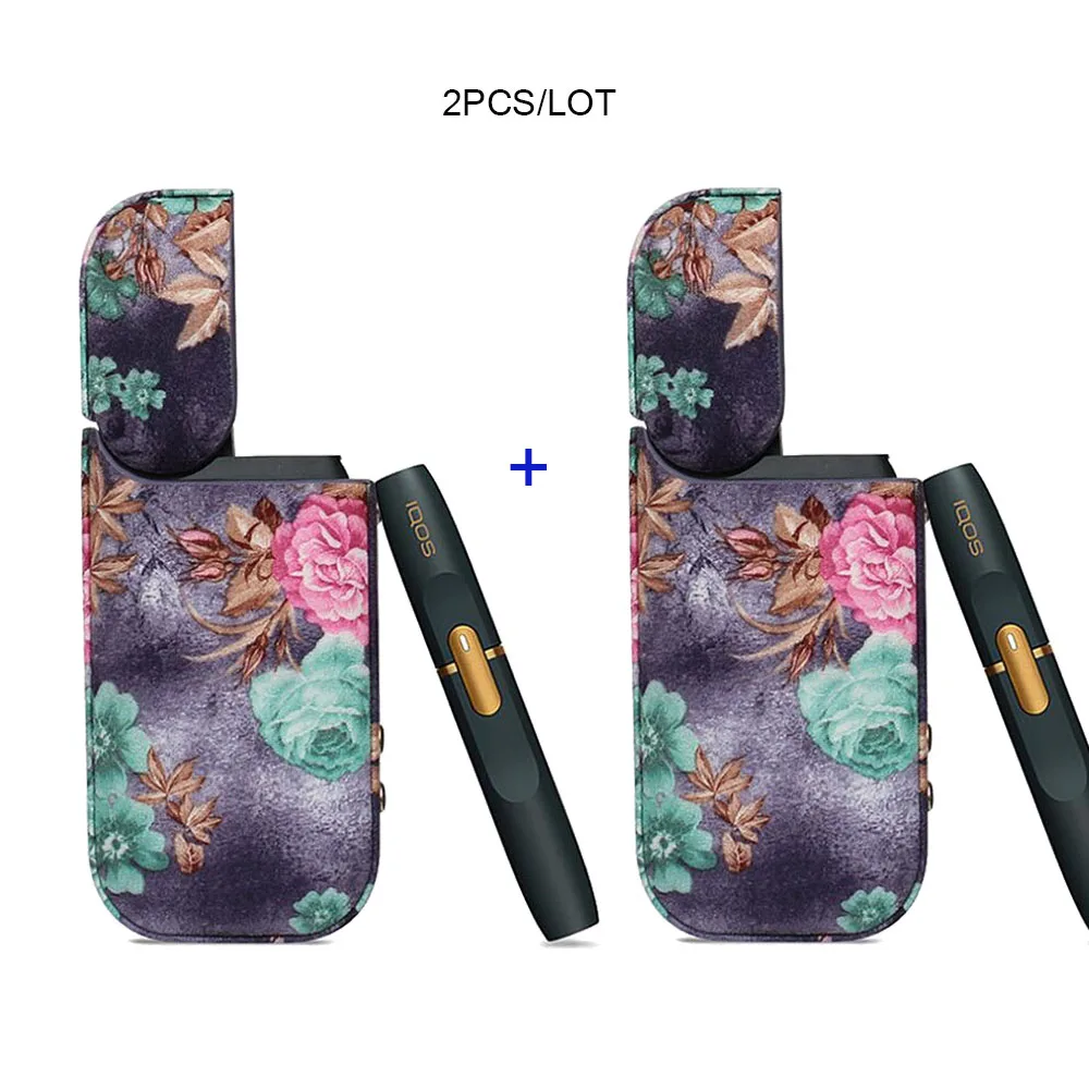 JINXINGCHENG 2 шт. в партии чехол для iqos 2,4 плюс сумка для iqos PU кожаный чехол держатель защитный чехол - Цвет: 08DD