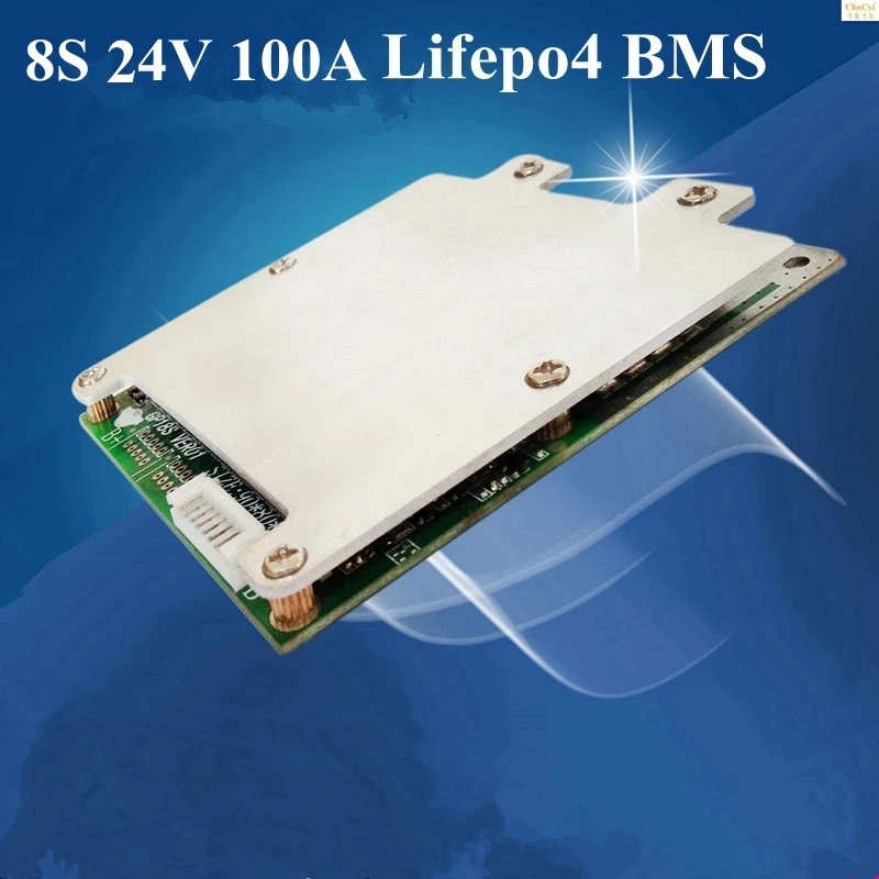 

8S 24V 100A с одним и тем же портом Lifepo4 BMS 100A 24V LiFePo4 батарейный блок Bms для электрический мотоцикл E-bike