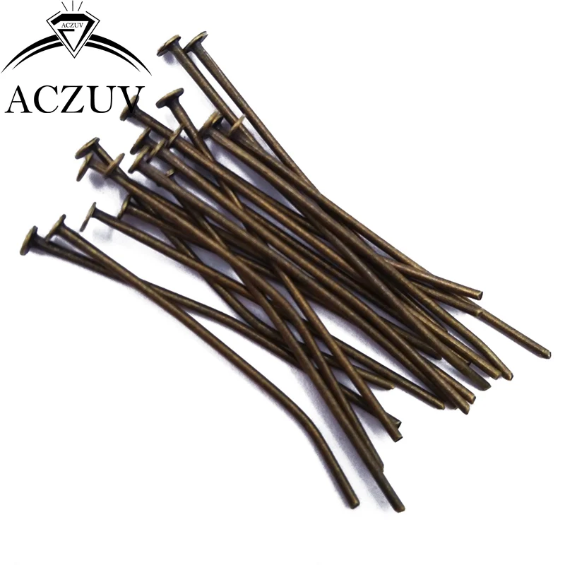 Золотистые/Серебристые медные булавки с черным родиевым покрытием 500 г 16 50 мм|jewelry