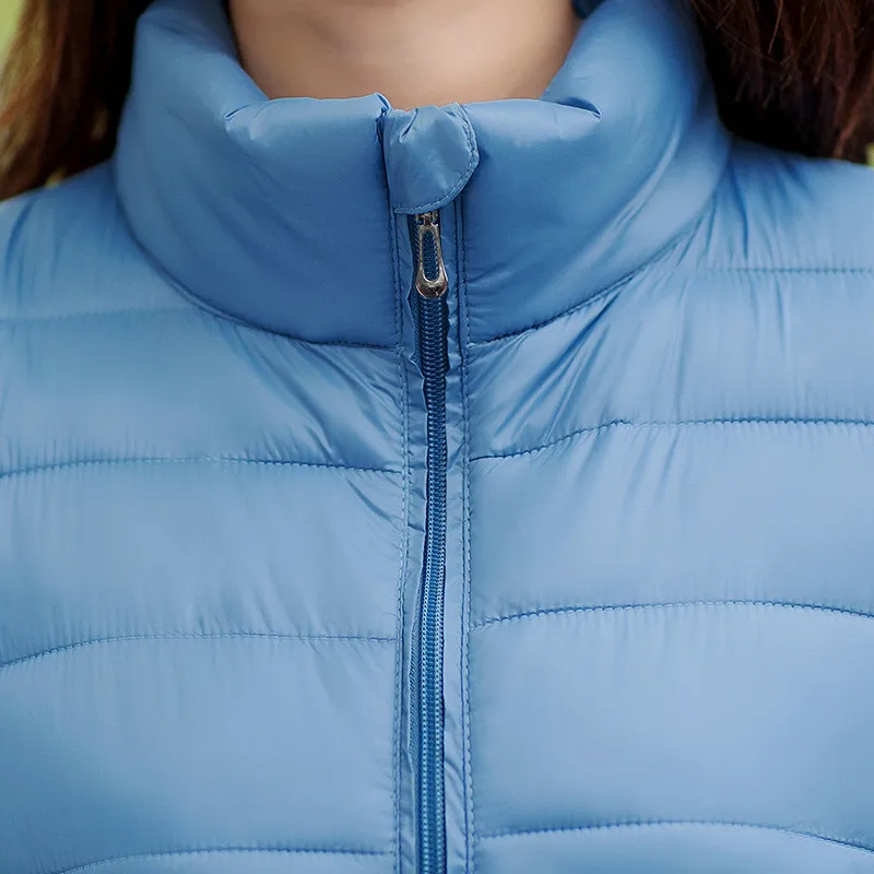 

2019 Winter Jacket Women's Short Large Size Parker Coat Solid Color Stand Collar Thick Keep Warm Slim Down Cotton Coat Female