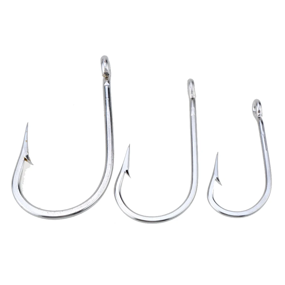 

Fishhooks Big Stainless Steel Fishing Hooks for Shark Fish 8/0# 10/0# 12/0# 3 Size Fishing Tackle Tools