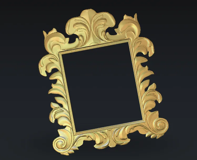 Рамка 3D модель в формате STL ЧПУ резьба гравировка маршрутизатор рельефный Artcam Aspire