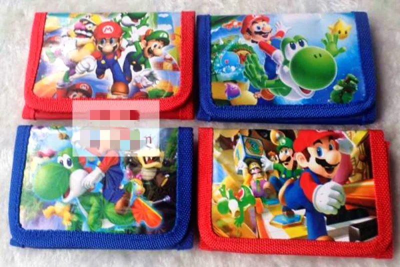 12 шт. 11*8*18 см мини портмоне Super Mario кошелек сумка для денег Рождественская